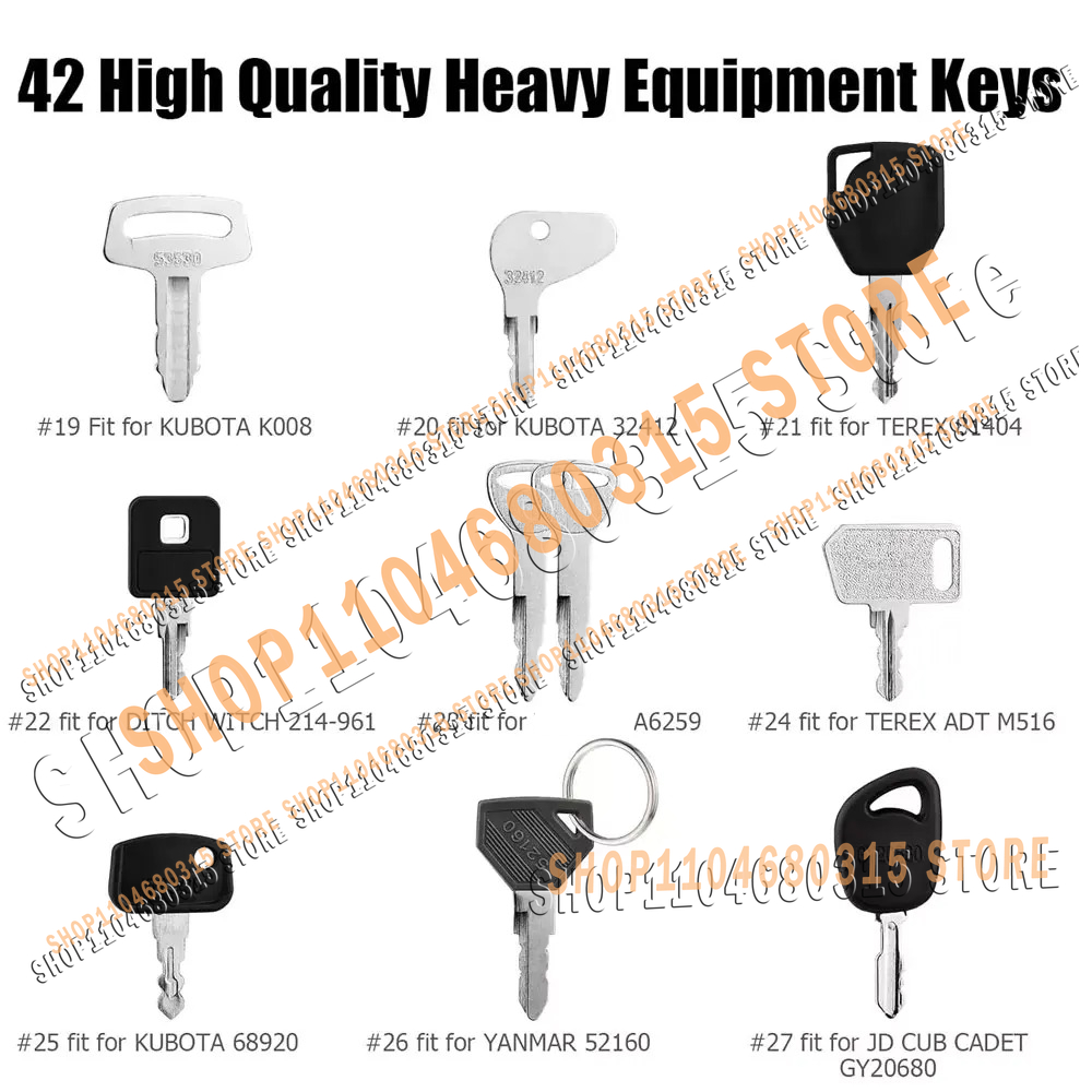 42 Llaves Nuevas para Equipo P - Heavy Equipment Bobcat reseña y precio