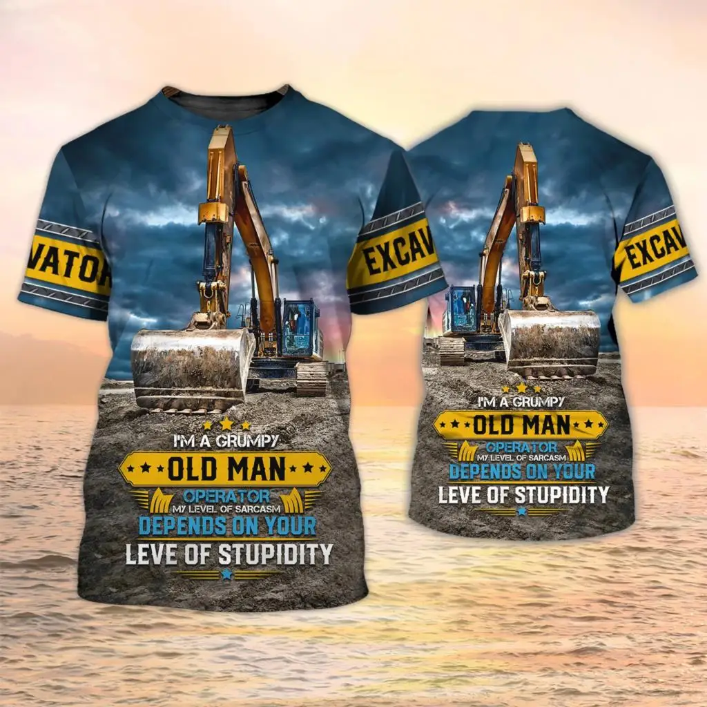 Camisetas de Excavadora con Es - Heavy Equipment Excavator reseña y precio