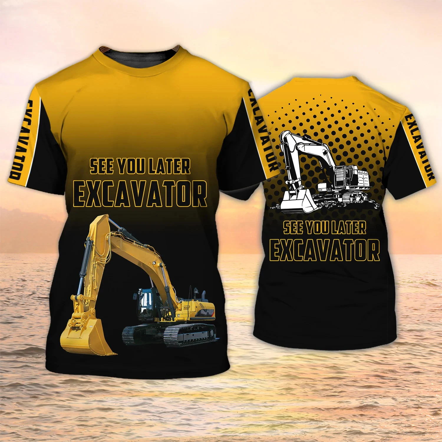 Camisetas de Excavadora con Es - Heavy Equipment Excavator reseña y precio